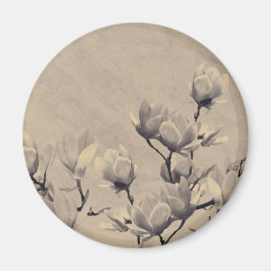 Schöne vintage Frühling Blumenkunst Magnet