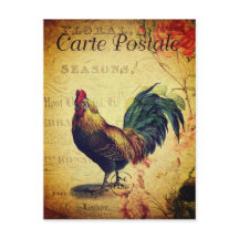 Schöne Vintage Goldene Postkarte