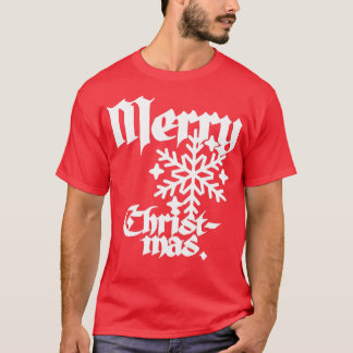 Schöne Vintage Inspirierte Kalligrafie Merry Chris T-Shirt