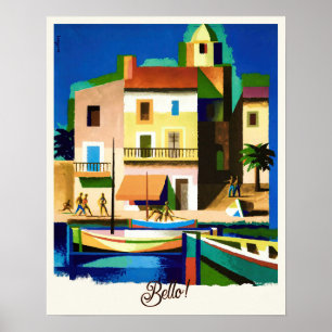 Schöne Vintage Italienreise Poster