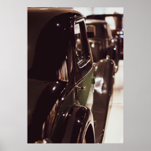 Schöne Vintage-Klassiker-Autos Showroom Poster