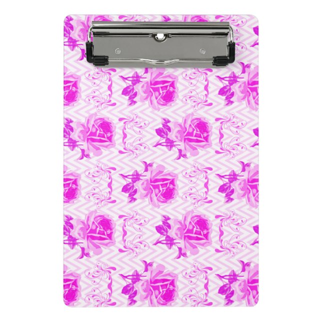 Schöne Vintage Lila Blüte Mini Klemmbrett (Vorderseite)