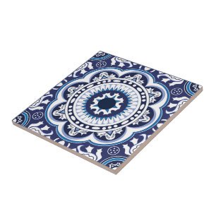 💙🤍Schöne vintage-mediterrane Azulejos Fliese