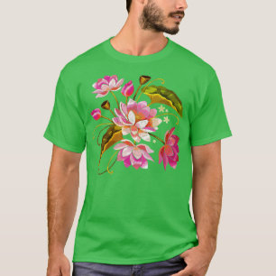 Schöne Vintage rosa Blume T-Shirt