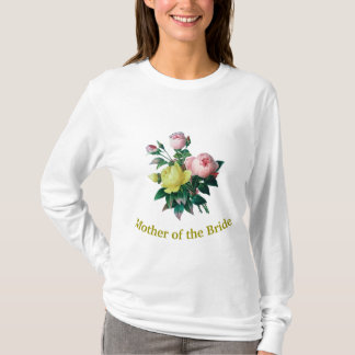 schöne Vintage Rose Blume Braut Mutter T-Shirt