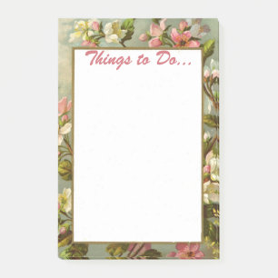 Schöne Vintage Rose-To-Do-Liste Post-It-Notes Post-it Klebezettel
