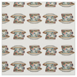 Schöne Vintage Teakups Stoff