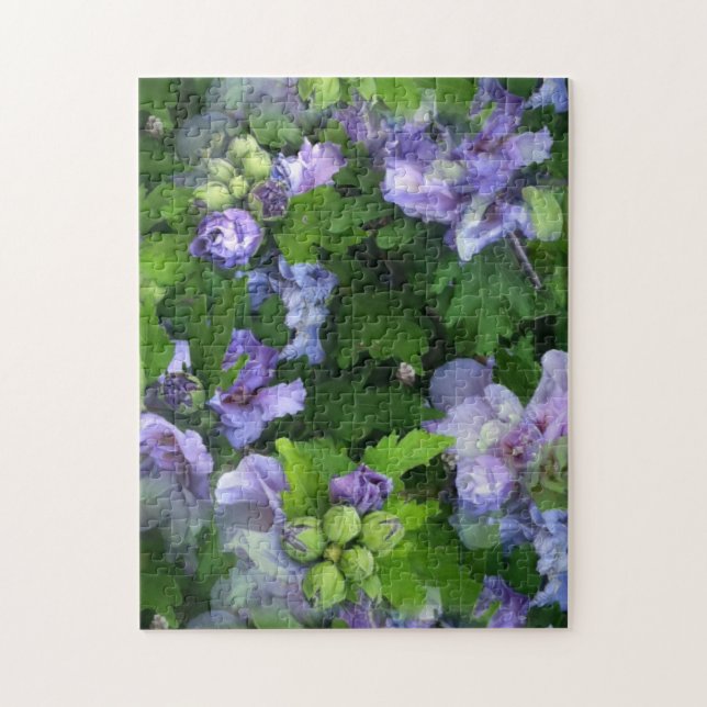 Schöne violette Blumen Jigsaw Puzzle (Vertikal)