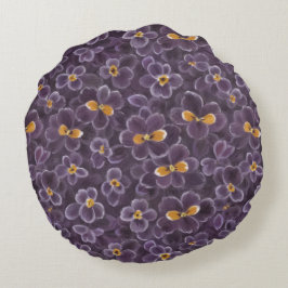 Schöne Violetten Rundes Kissen
