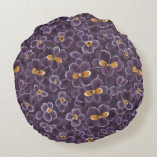 Schöne Violetten Rundes Kissen