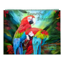 Schöne Vögel Kunst Kalender