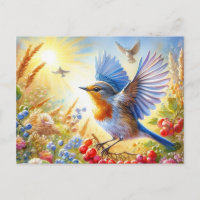Schöne Vögel Sommerlandschaft 3