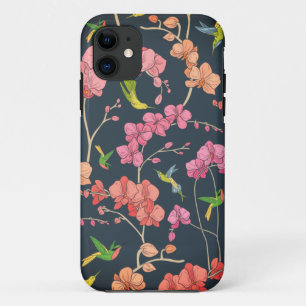 Schöne Vögel und Orchideen Case-Mate iPhone Hülle