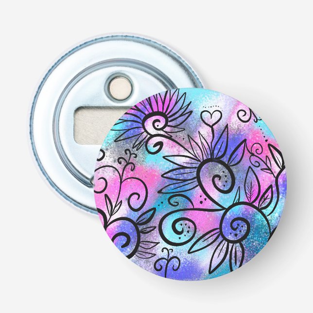 Schöne Vogelkunst Flaschenöffner (Vorderseite)