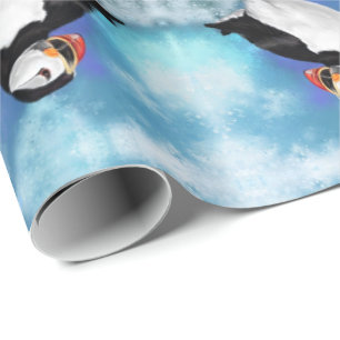 Schöne Vogelmalerei Geschenkpapier
