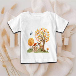 Schöne Waldlandschaft Zuhause Baby T-shirt