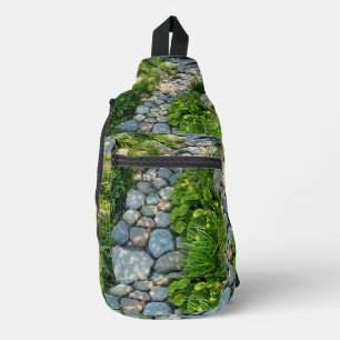 Schöne Waldszene Sonnenstraße Foto Crossbody Bag