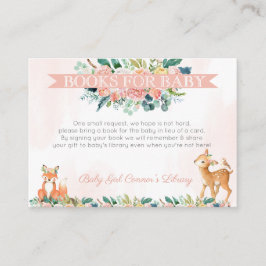 Schöne Waldtierbibliothek Begleitkarte