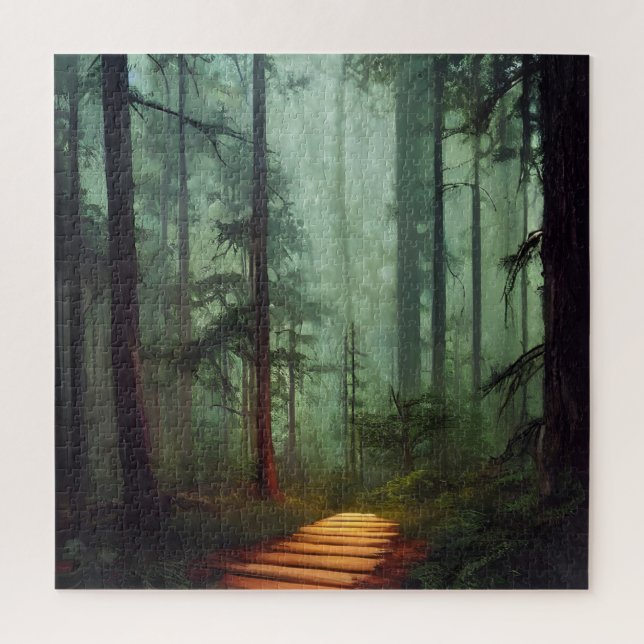 Schöne Waldweg Digitalkunst  (Vertikal)
