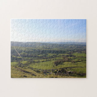 Schöne Wales Hill Blick Landschaft Wales Horizont