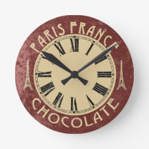 Schöne Wanduhr Paris Frankreich