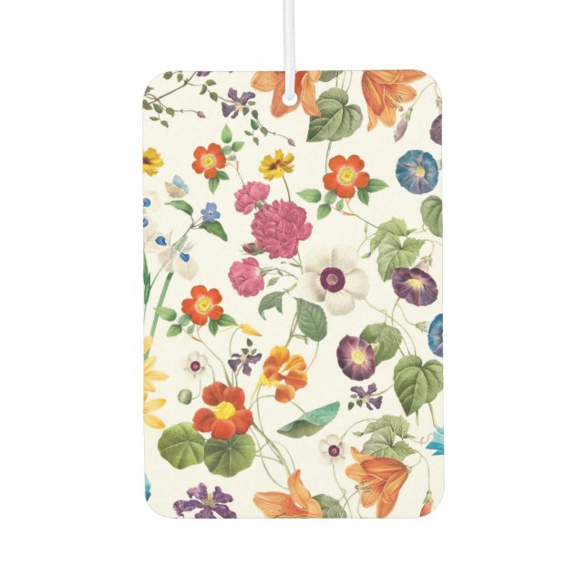 Schöne Wasserfarbe Botanisch Autolufterfrischer (Vorderseite)