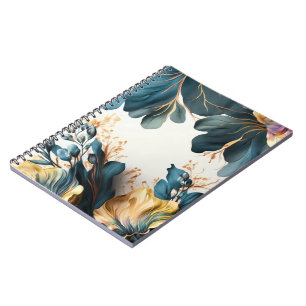 Schöne Wasserfarbe floral Notizblock