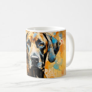 Schöne Wasserfarbe Große Dane Dog Wrap Kaffeetasse