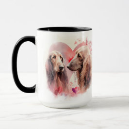 SCHÖNE WASSERFARBE-HAAR AFGHANISCHER HUNDE TASSE