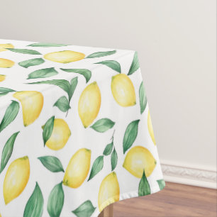 Schöne Wasserfarbe-Limonen-Zitrus – Sommerküche Tischdecke