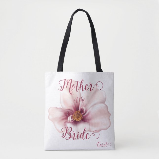 Schöne Wasserfarbe Rosa Mutter der Braut Tasche (Vorderseite)