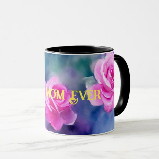 Schöne Wasserfarbe Rosa Trendy Collection Tasse (VorderseiteRechts)