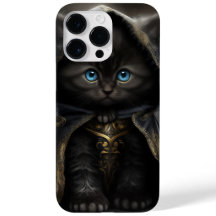 SCHÖNE WASSERFARBE SCHWARZE KATZE MIT GOLDSCHEIBE