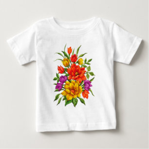 Schöne Wasserfarben-Blumenstrauß-34123 Baby T-shirt