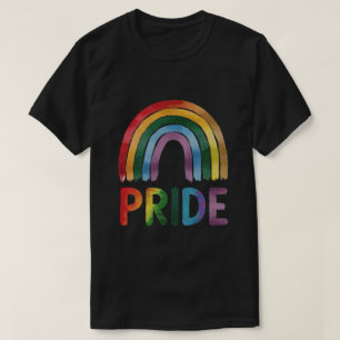 Schöne Wasserfarben-Gay-Pride-Regenbogen T-Shirt