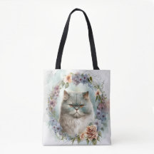 SCHÖNE WASSERFARBEN, GRAU PERSIAN CAT-BLUME