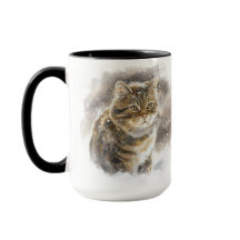 SCHÖNE, WASSERFARBENE TABBY CAT