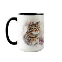 SCHÖNE, WASSERFARBENE TABBY CAT