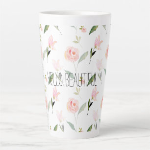 Schöne Wasserfarbenflora Milchtasse