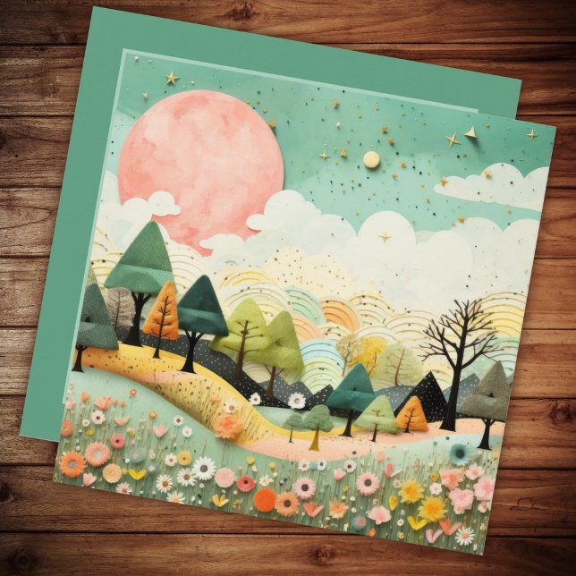 Schöne Wasserfarbenlandschaft Danke (Von Creator hochgeladen)