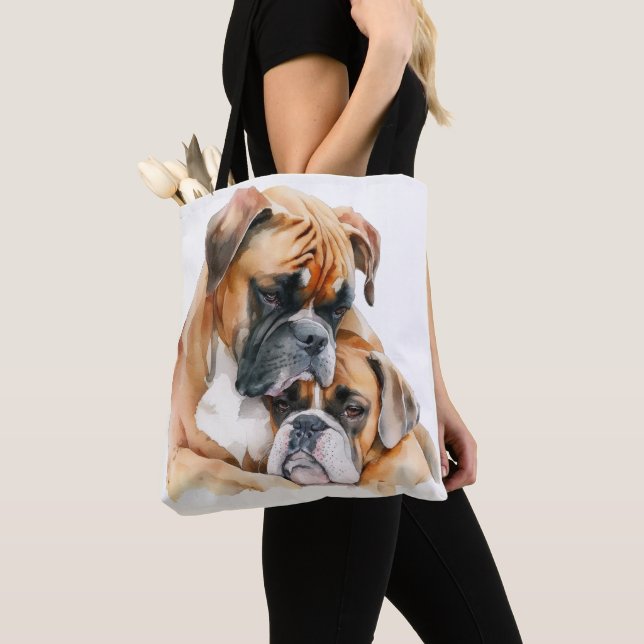 SCHÖNE WASSERFARBHUNDE TASCHE (Von Nahem)