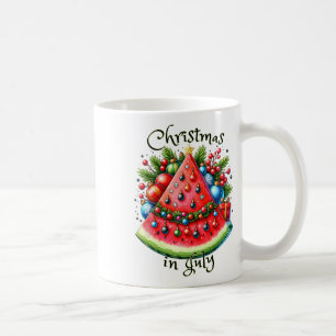 Schöne Wassermelonen-Weihnachtsbaum Sommer Weihnac Kaffeetasse