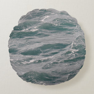 schöne Wasseroberfläche abstrakt, Luft, Wasser, ba Rundes Kissen