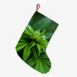 Schöne Weed Kleiner Weihnachtsstrumpf