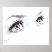 Schöne weibliche Augen, die Minimalistische Kunst