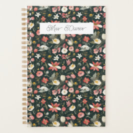 Schöne weibliche Wildblume Calender Planer