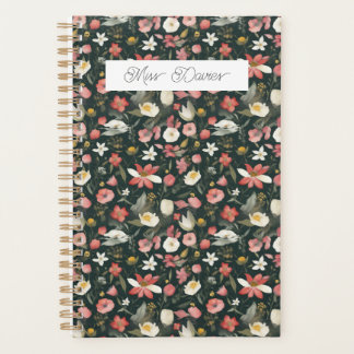 Schöne weibliche Wildblume Calender Planer