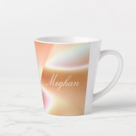 Schöne, weich rosa Latte-Tasse Milchtasse