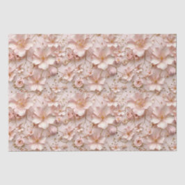 Schöne weich rosa Pastell floral Seidenpapier