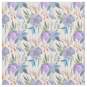 Schöne weiche Lavendel und blaue Blumenstoffe Stoff